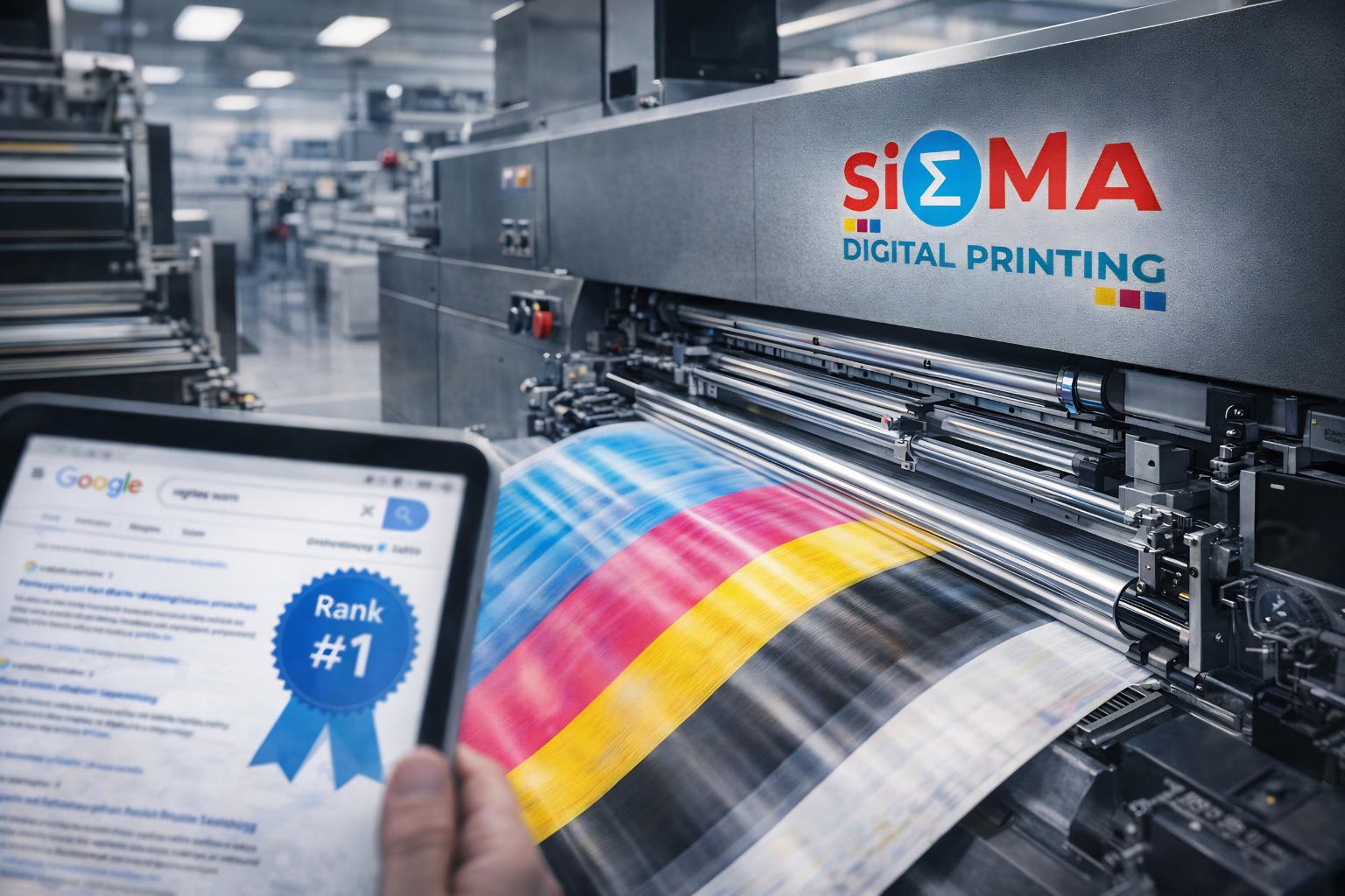Sigma Printing Eastleigh case study – Galcad Digital web design, domain hosting, business email setup and local SEO services on 7th Street Nairobi